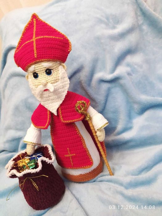 Святий Миколай 37 см ручна робота під замовлення