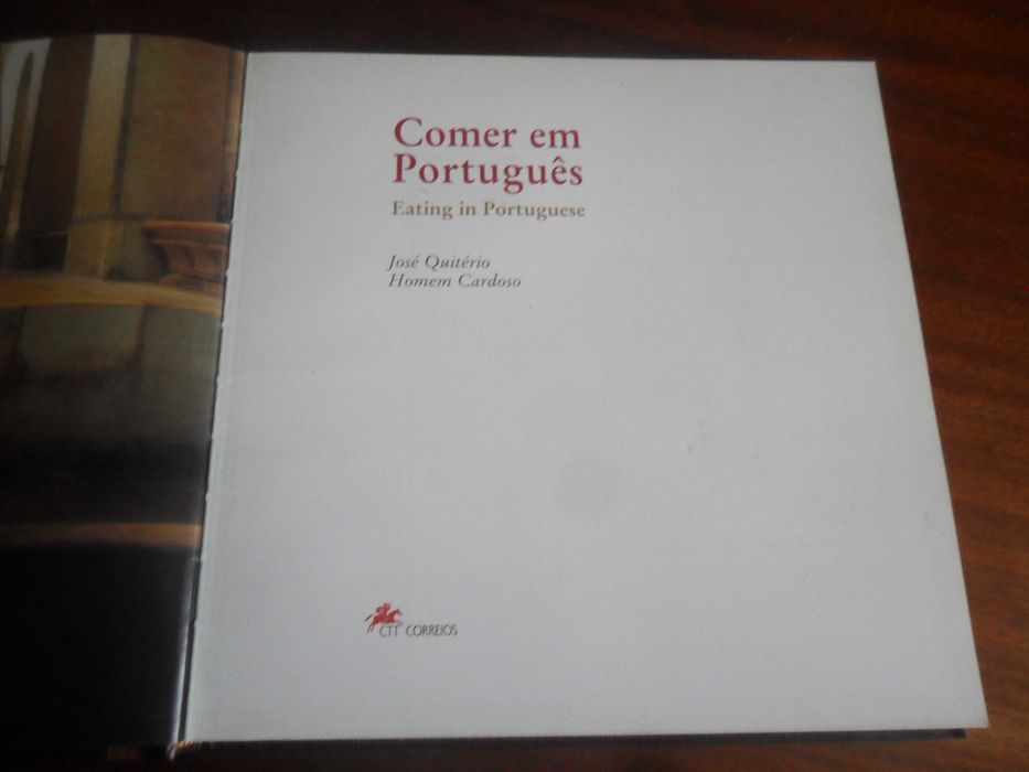 "COMER EM PORTUGUÊS" de José Quitério e Homem Cardoso - 1ª Edição 1997