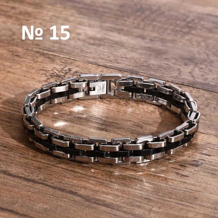 Стильный Мужской браслет - стальная цепь (нержавейка).