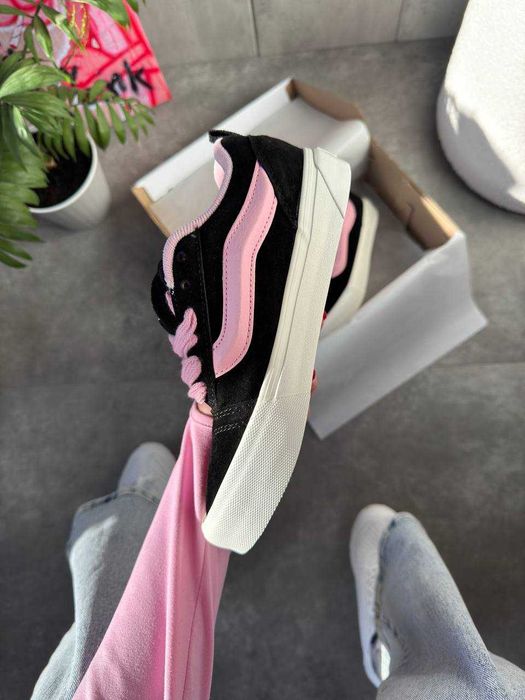 !SALE! Vans KNU Skool Black/Pink 36 37 38 39 40 41 ванс розові