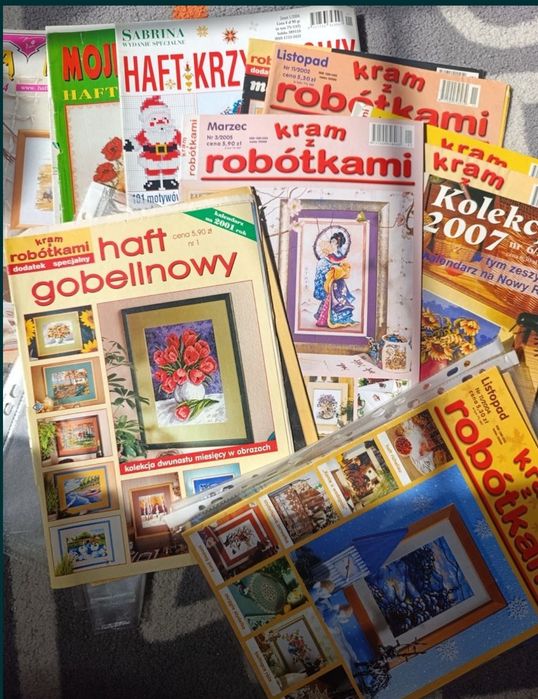 Hafty Polskie igraszki, Kram z robótkami , Anna, Burda + gratis