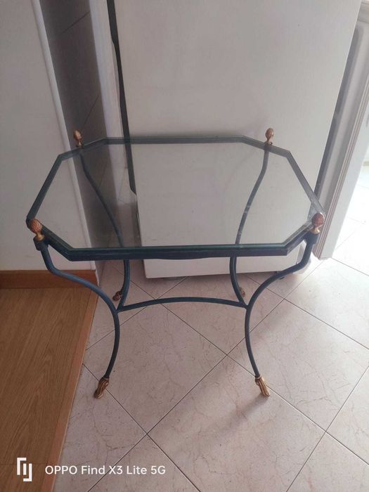 Conjunto 2 mesas ferros