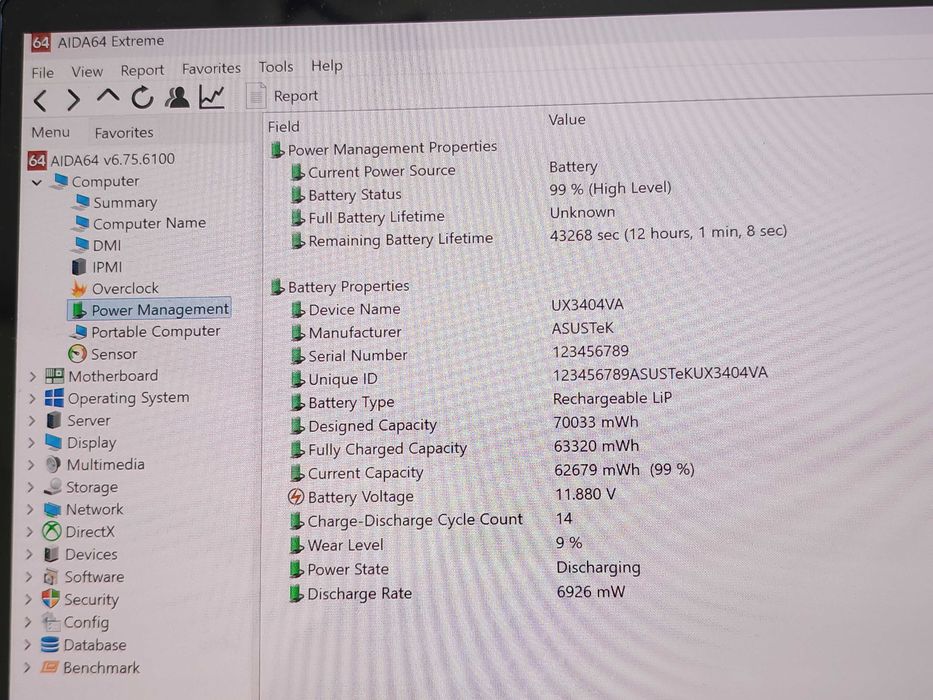 ASUS ZenBook 14X 14.5" OLED  2880х1800 120Hz Q420V i5-13500H 8/512GB