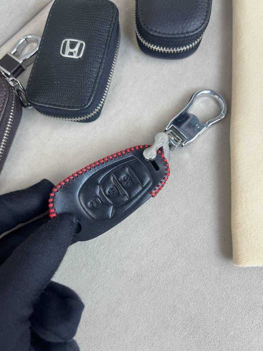 Кожаная ключница Chevrolet кожаный чехол для автоключей Шевроле