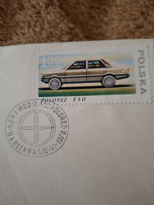 Koperta ze znaczkiem z PRL