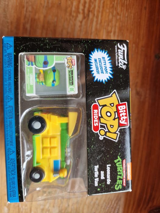 Funko bitty rides turtles Leonardo i  turtle van