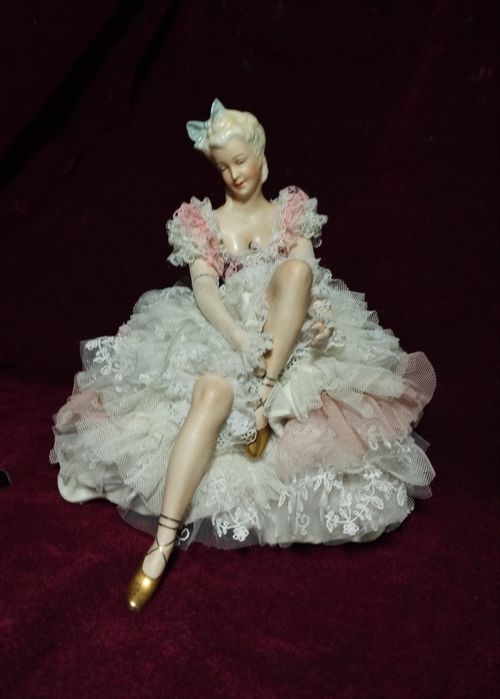 Кружевница "Балерина на вершине Успеха", 23см, UnterWeisBach, Германия
