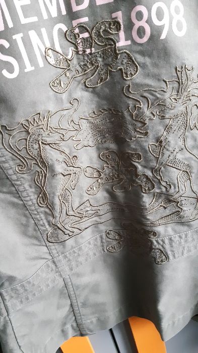Oliwkowa kurtka dziewczęca rozm. 152