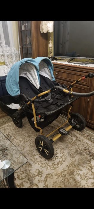 Wózek Mikado dla bliźnaków, bliźniaczy