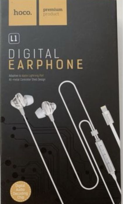 Hoco Ll Digital Lightning White наушники гарнитура