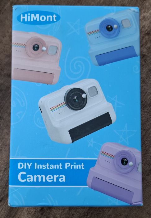 HiMont 1080P HD дитяча камера миттєвого друку з 3 рулонами паперу для друку та карткою на 32 ГБ