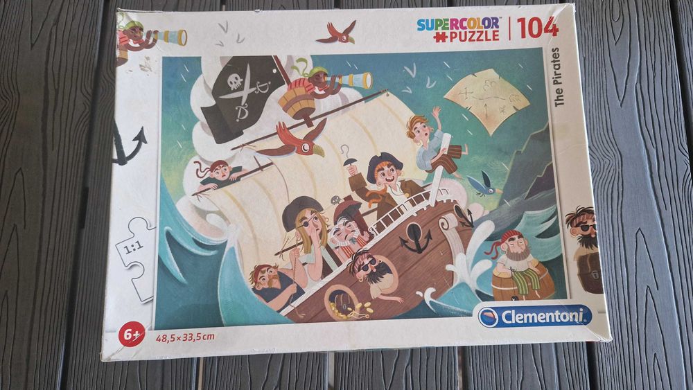 Puzzle Os Piratas Supercolor de 104 peças