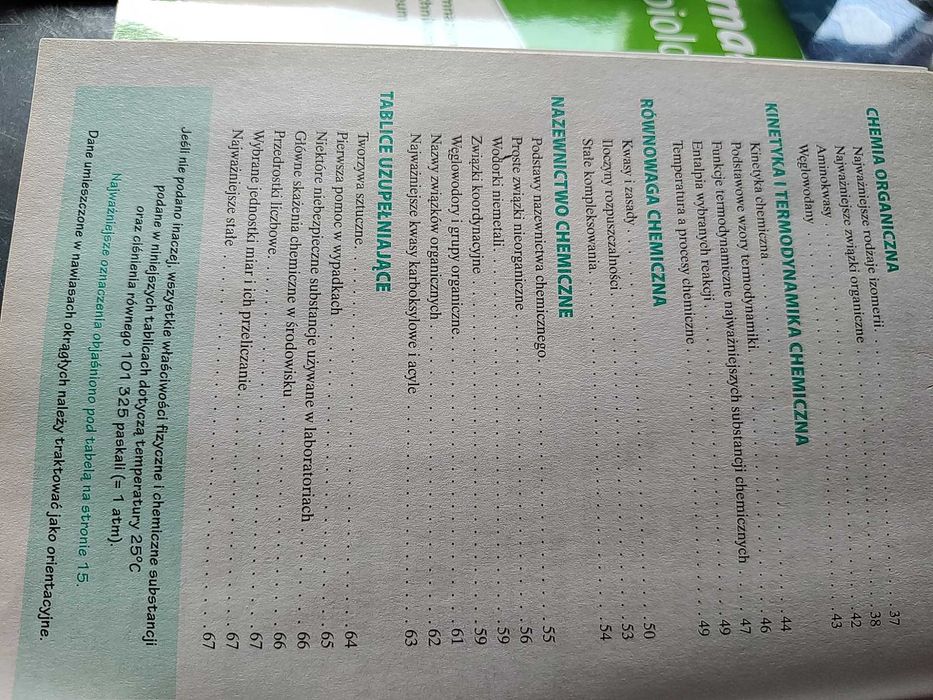 Małe tablice- biologia i chemia