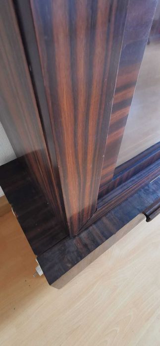 Biblioteka Art Deco. 1930r. Heban makassar. 3,6mx2,2m