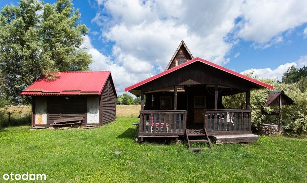 Działka nad jeziorem Grabniak 1200 m² cisza, natura i domek letniskowy