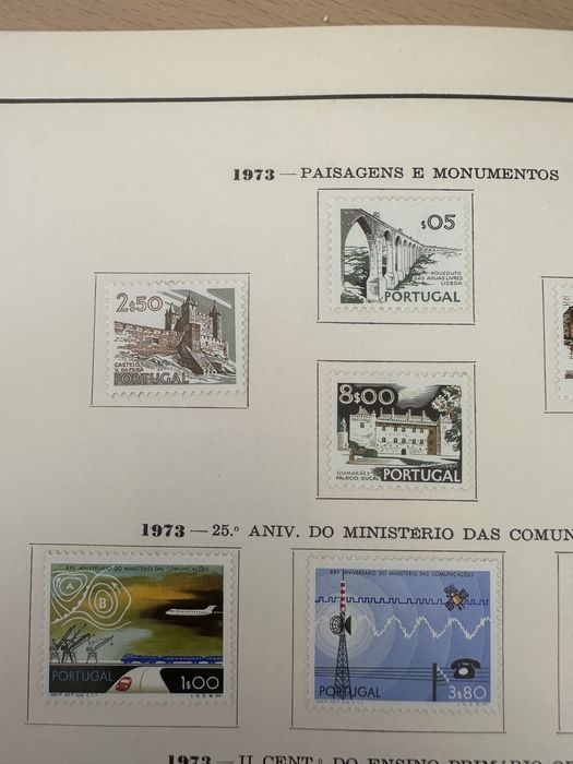 Selos de Portugal 1973 - Series completas e Novos