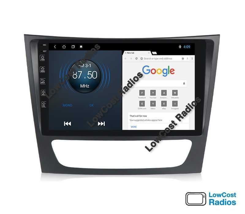 Auto Rádio GPS Mercedes Benz 9'' Classe E W209 W219 W211 - ANDROID 15