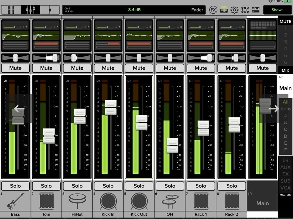 Mesa mistura digital Mackie DL16s