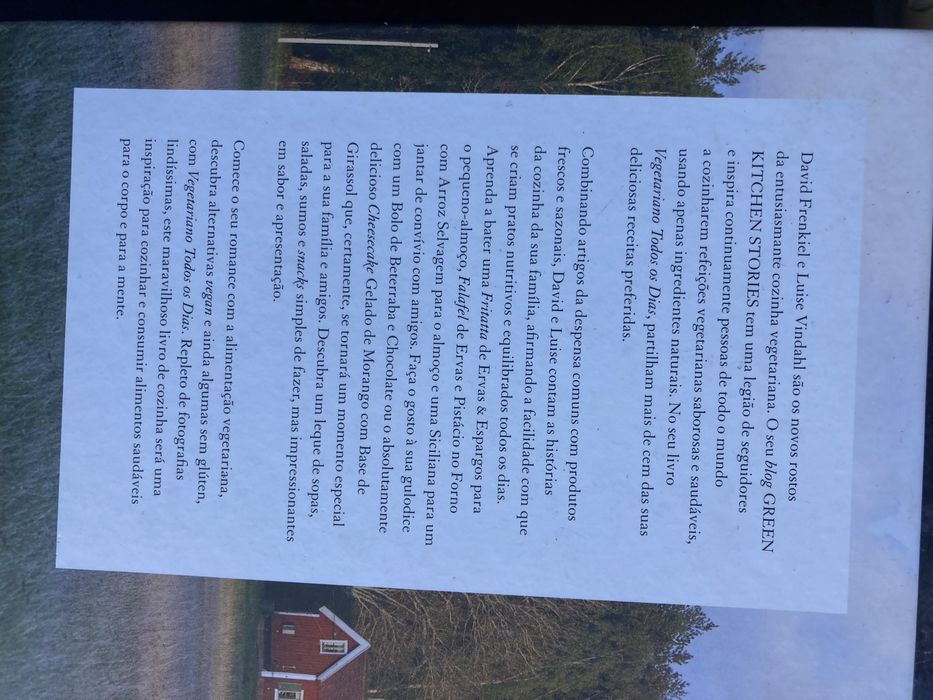 Livros de receitas - alimentação saudável e vegetariana