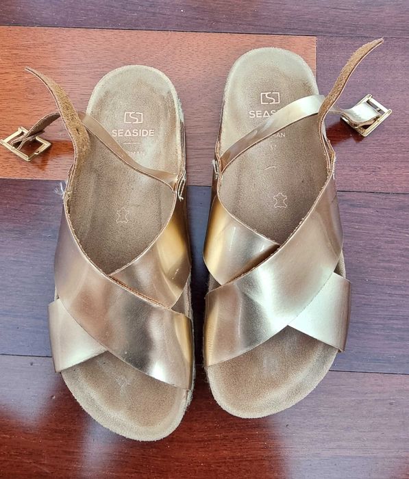 Sandálias em tom acobreado Seaside, tamanho 37