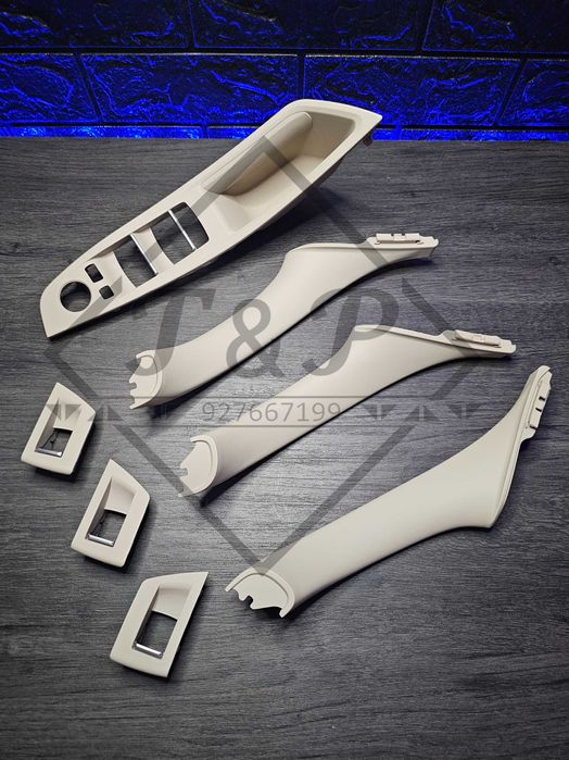 Conjunto Puxadores Interiores 7 Peças BMW F10 F11 F18 -Série 5 - NOVOS