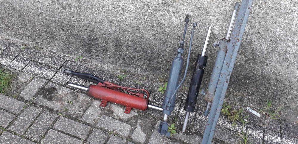 varios macacos hidraulicos de duplo efeito