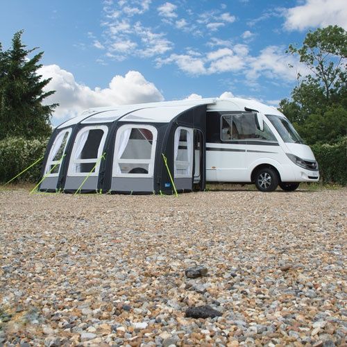 Przedsionek dmuchany , pompowany do kampera przyczepy busa kempingu  Kampa Motor Ace Air 400L + pompka / Stan dobry. NAMIOT