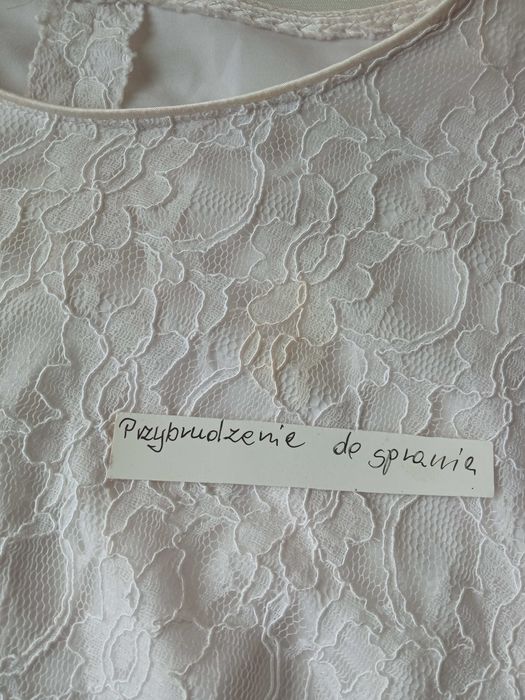 Sukienka z koronką + bolerko żakiet komplet r 40/L