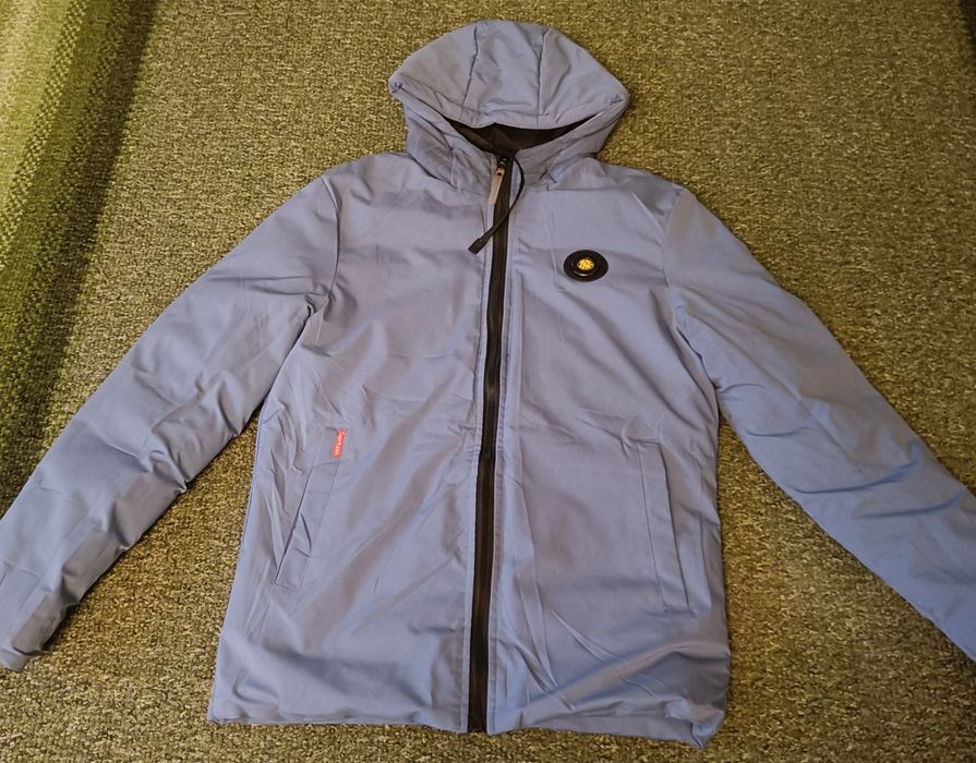 Чоловіча чорно-синя зимова куртка-трансформер