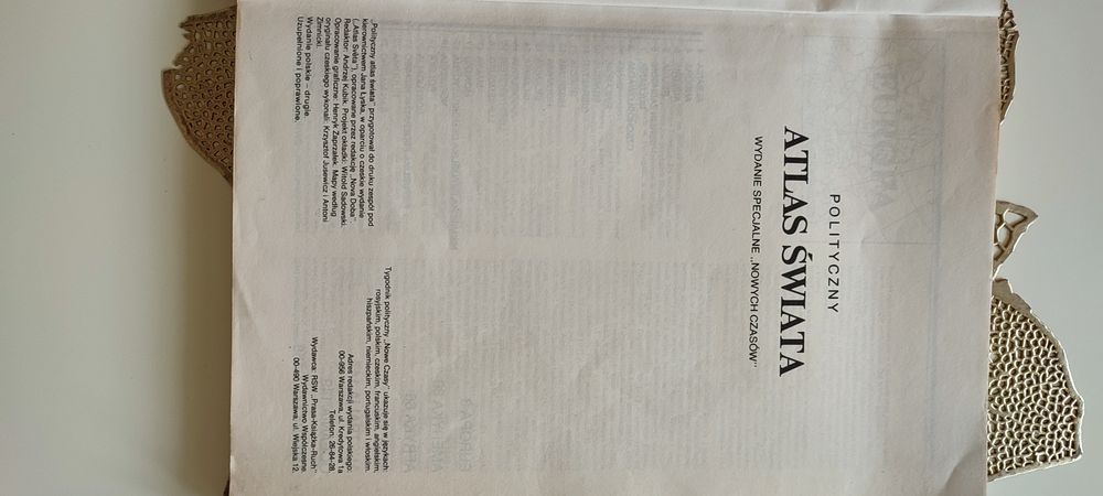 "Polityczny atlas świata" - Nowe Czasy, wydanie specjalne 1987 r.