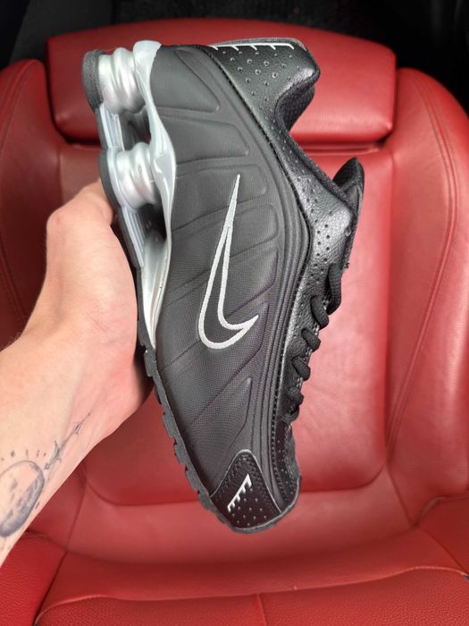 (ОПЛАТА ПІСЛЯ ОГЛЯДУ)Nike Shox R4 Black Grey Найк Шокс Р4 Чорно-сірі
