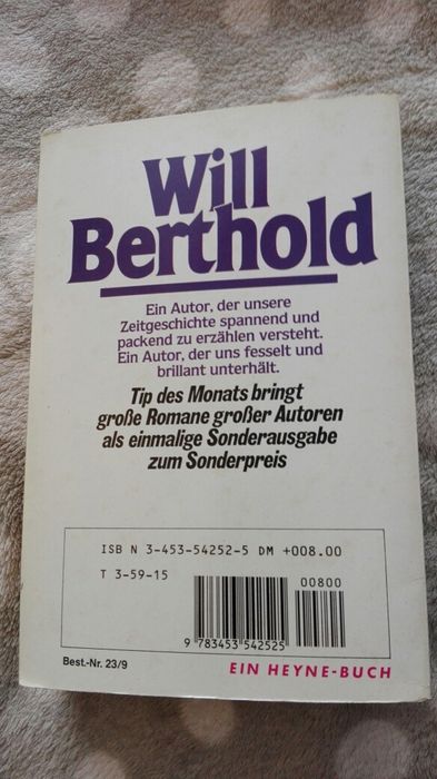 3 powieści W. Berthold, se, Die Nacht der Schakale, Krisenkommando, Hö