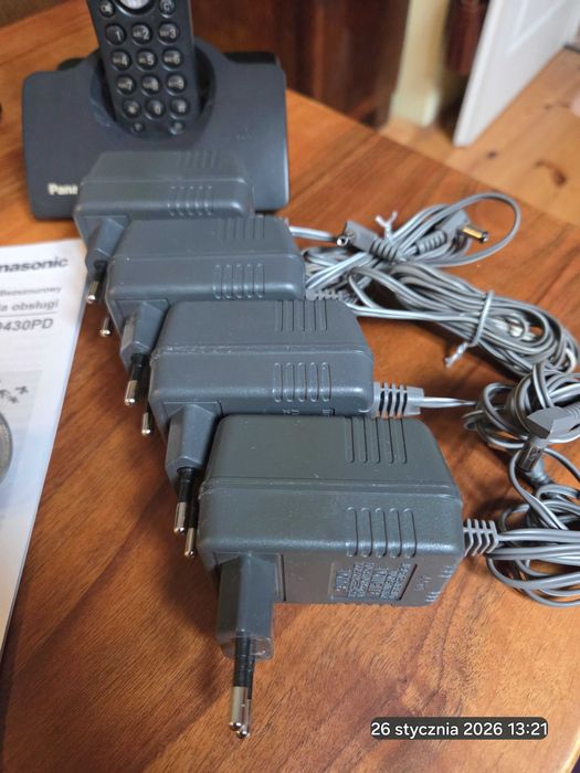 Panasonic KX-TCD430PD, cyfrowy telefon bezsznurowy x 4, czarny
