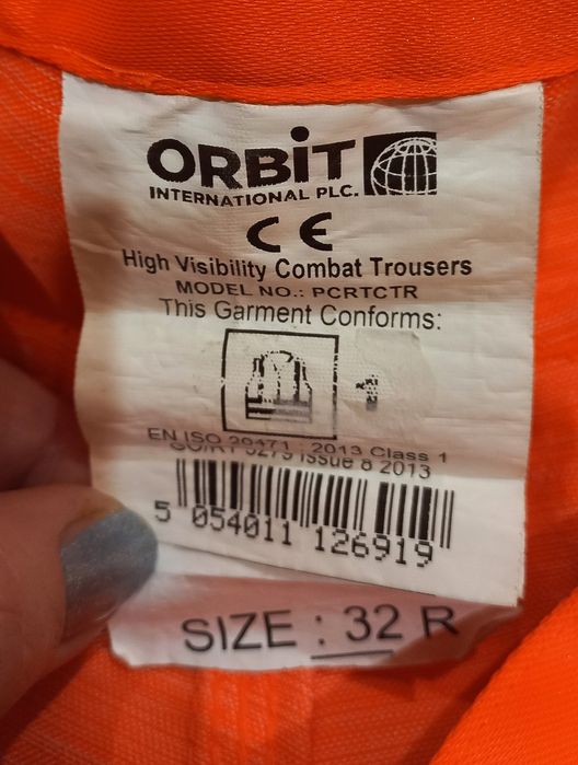 Брюки светоотражающие рабочие Англия