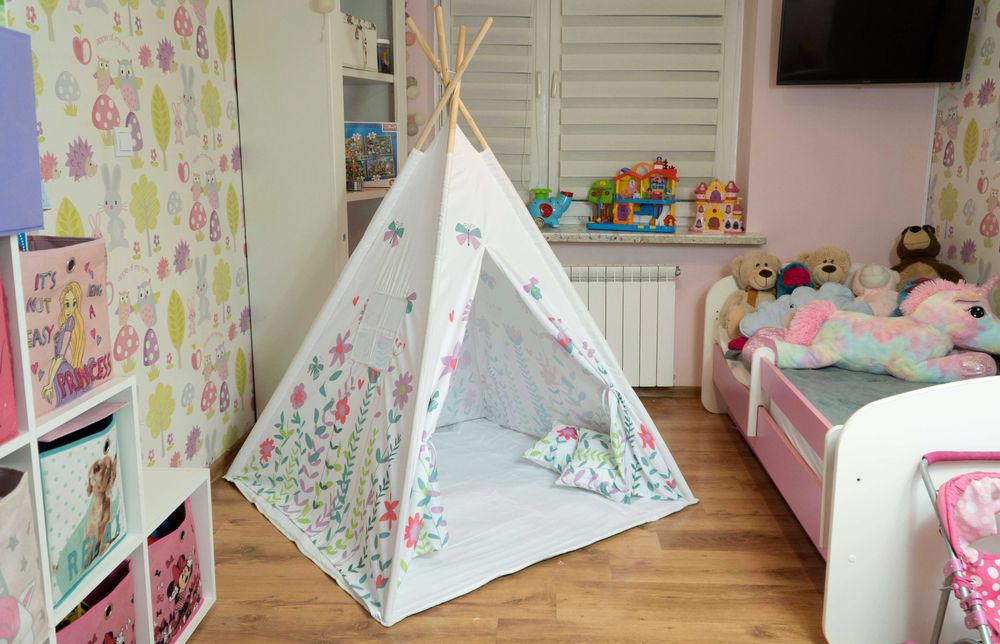 (257M) Okazja!!! NAMIOT dla dzieci TIPI  Kwiaty 79zł