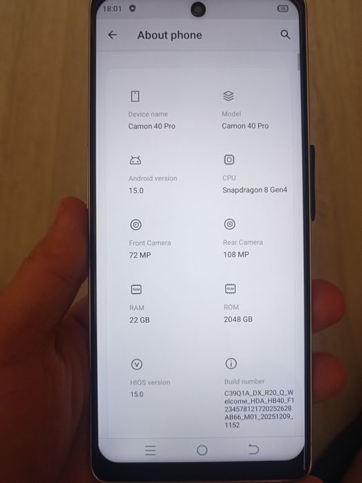 Продам Techno camon 40 pro