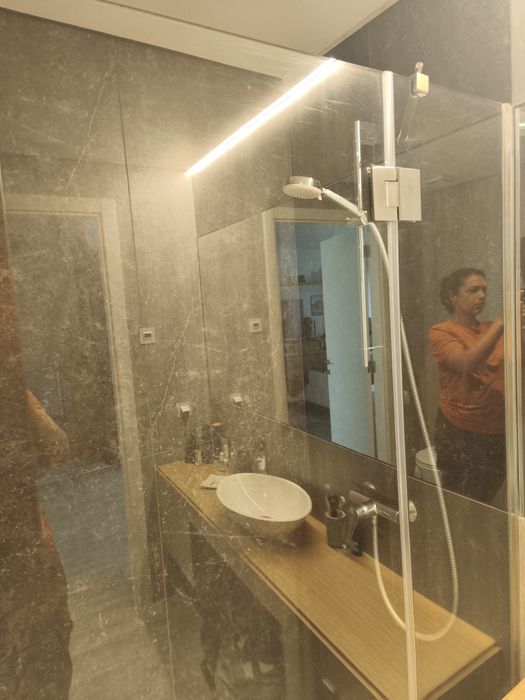 Divisória duche vidro