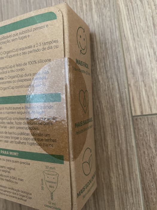 OrganiCup Copo Menstrual tamanho MINI SELADO