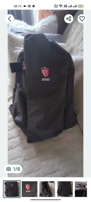 Nowy  plecak gamingowy marki MSI,