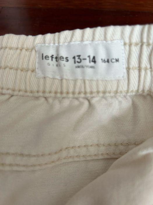 Calças sarja bege Lft 13-14 anos