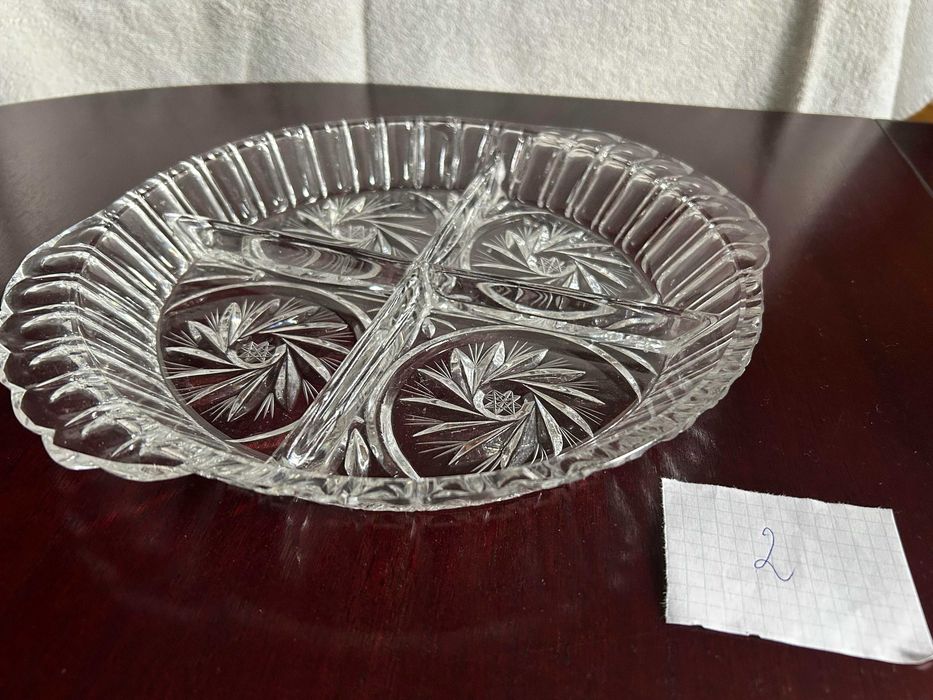 Patera kryształowa 29 cm