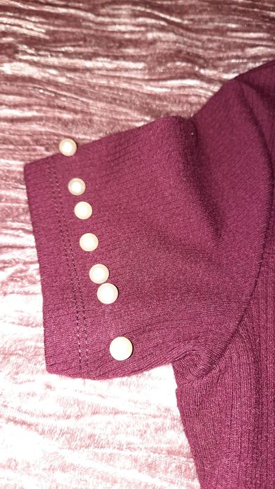 T-shirt Bershka bordeaux