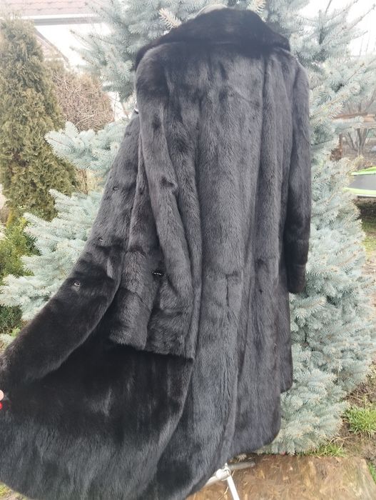 Ог 122! Шикарна норкова шуба чорний діамант  50-52-54