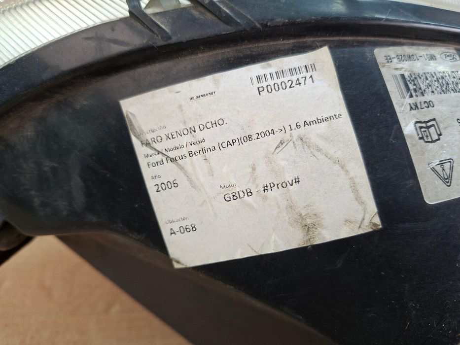 Ford Focus MK2 04-08 Фара передняя правая 4M51-13W029-EE блок розжига