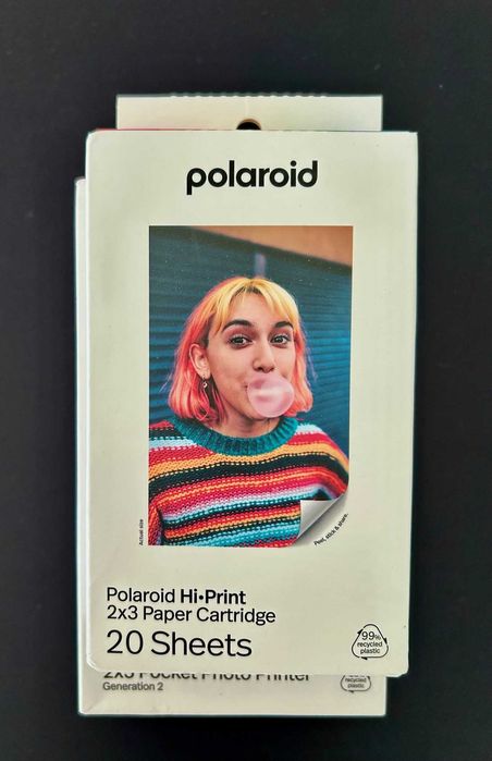Impressora POLAROID Hi-Print 2x3 Gen 2 Branca + Recargas (20 folhas)