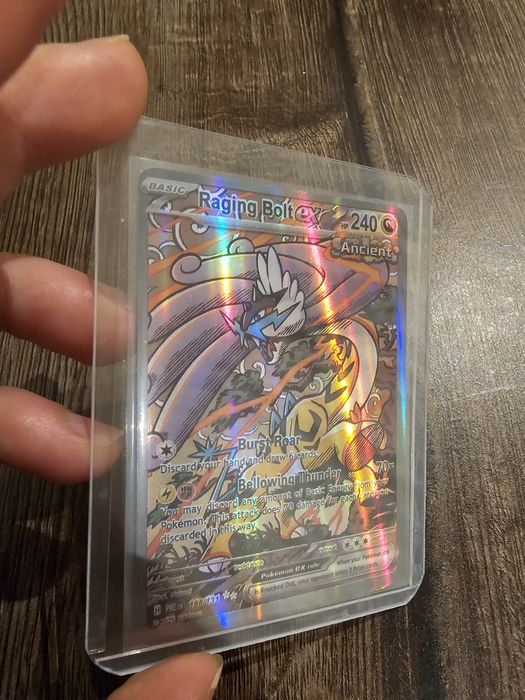 Pokémon Raging Bolt ex 166 condiçao imaculada