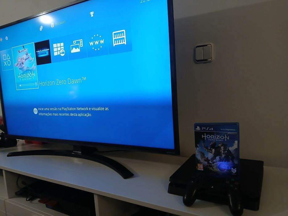 Playstation 4 Slim + Comando + Jogo