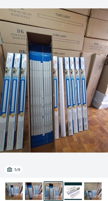 Lampa led 120cm natynkowa świetlówka  190w
