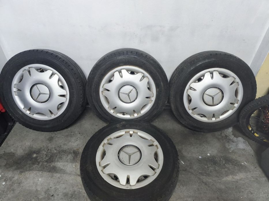Jantes ferro 16 5x112 com tampões Mercedes