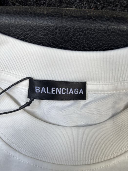 T shirt branca Balenciaga Paris
